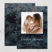 In mijn tijdperk onze eerste kerst dennen sneeuw z feestdagenkaart (Voorkant / Achterkant)