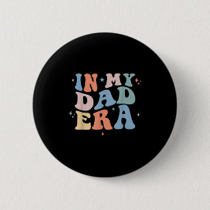In Mijn Tijdperk Retro Groovy Vaderdag Ronde Button 5,7 Cm