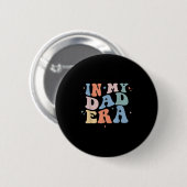 In Mijn Tijdperk Retro Groovy Vaderdag Ronde Button 5,7 Cm (Voorkant /achterkant)