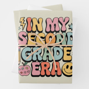 In mijn tijdperk van de tweede klas, terug naar sc inpakpapier vel