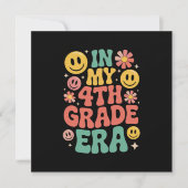 In mijn tijdperk van de vierde klas Retro 4e klas Kaart (Voorkant)