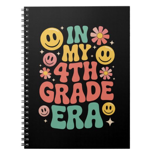 In mijn tijdperk van de vierde klas Retro 4e klas Notitieboek (Voorkant)