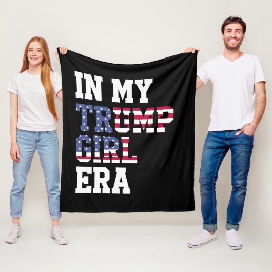 In Mijn Trump Meisje Era VS 47e President Fleece Deken (In situ)