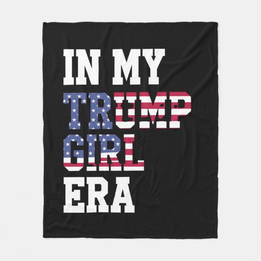 In Mijn Trump Meisje Era VS 47e President Fleece Deken (Voorkant)