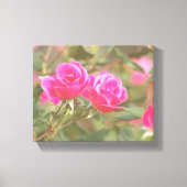 In mijn tuin, digitaal in reliëf gemaakt Roos 2 Canvas Afdruk (Voorkant)