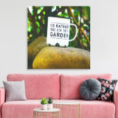 In mijn tuinganger zit er niets in canvas afdruk (Insitu (Woonkamer))