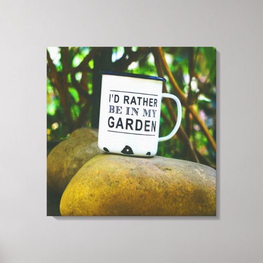 In mijn tuinganger zit er niets in canvas afdruk (Voorkant)