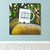 In mijn tuinganger zit er niets in canvas afdruk (Insitu (Houten vloer))