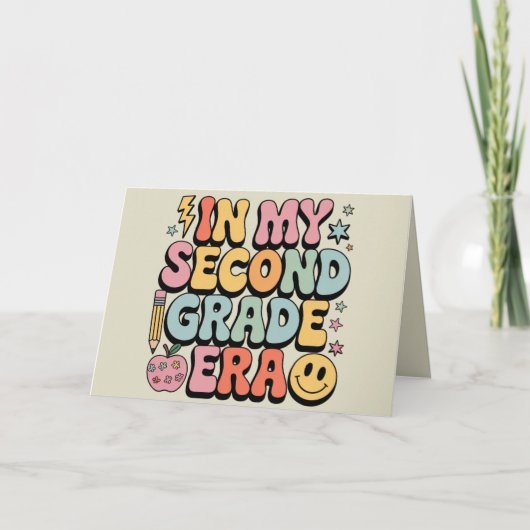 In mijn tweede klas tijdperk 2e klas leraar terug aankondiging (Voorkant)