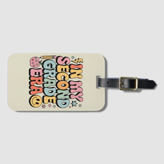 In mijn tweede klas tijdperk 2e klas leraar terug bagagelabel (Voorkant (horizontaal))