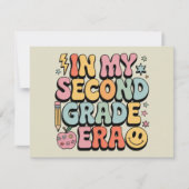 In mijn tweede klas tijdperk 2e klas leraar terug bedankkaart (Voorkant)