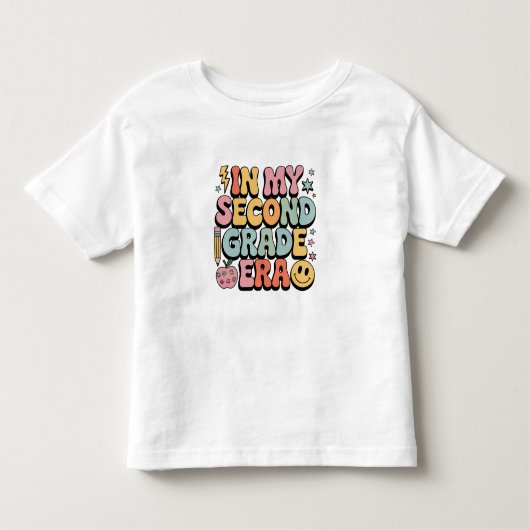 In mijn tweede klas tijdperk 2e klas leraar terug kinder shirts (Voorkant)