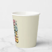 In mijn tweede klas tijdperk 2e klas leraar terug papieren bekers (Links)