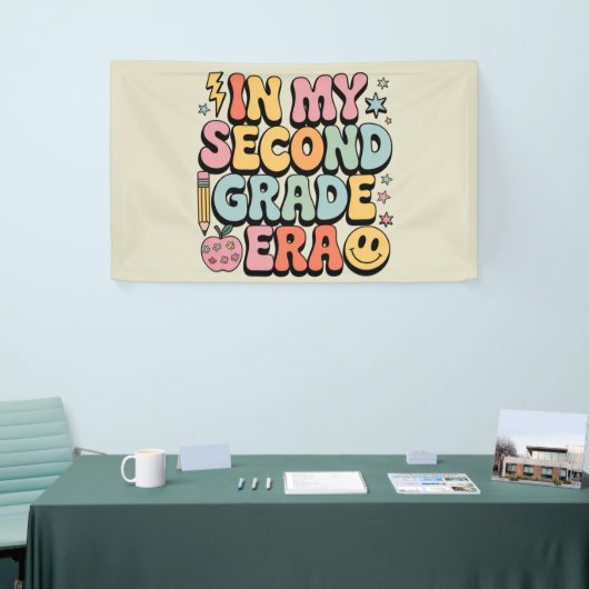 In mijn tweede klas tijdperk 2e klas leraar terug spandoek (Beurs)