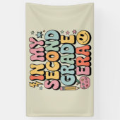 In mijn tweede klas tijdperk 2e klas leraar terug spandoek (Verticaal)