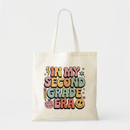 In mijn tweede klas tijdperk 2e klas leraar terug tote bag (Voorkant)