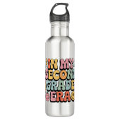 In mijn tweede klas tijdperk 2e klas leraar terug waterfles  (Voorkant)