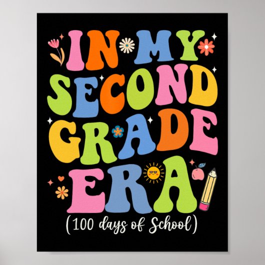 In mijn tweede leerjaar 100 dagen school poster (Voorkant)