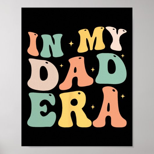 In mijn vader tijdperk liefhebber Groovy Retro Dad Poster (Voorkant)