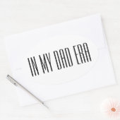 In mijn vaders tijdperk ovale sticker (Envelop)