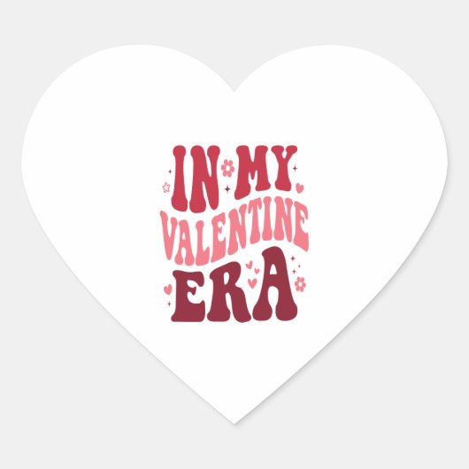 In mijn Valentijn tijdperk Hart Sticker (Voorkant)