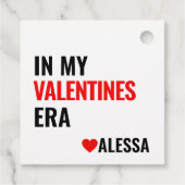 In mijn Valentijnse tijdperk heeft Taylor Valentij Bedankjes Labels (Achterkant)