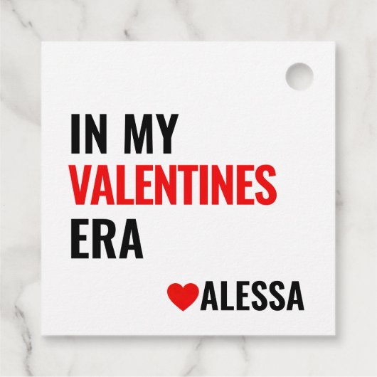 In mijn Valentijnse tijdperk heeft Taylor Valentij Bedankjes Labels (Achterkant)