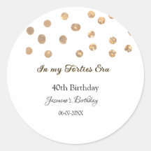 In mijn veertiger jaren golden stippen Happy Birth