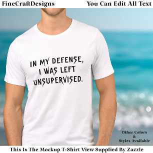 In Mijn Verdediging Grappig Excuus Trendy Citaat T Tri-Blend Shirt