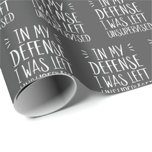 In mijn verdediging was ik ongecontroleerd gebleve cadeaupapier (Rol Hoek)