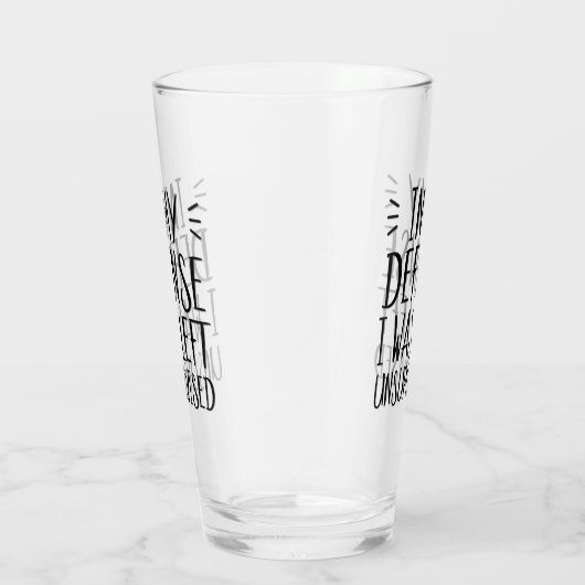 In mijn verdediging was ik ongecontroleerd gebleve glas (Rechts)