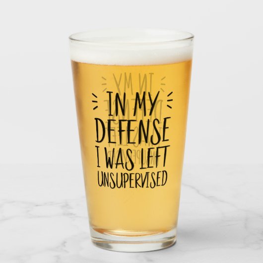 In mijn verdediging was ik ongecontroleerd gebleve glas (Voorkant gevuld)