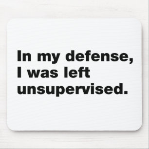 In mijn verdediging was ik ongecontroleerd gebleve muismat