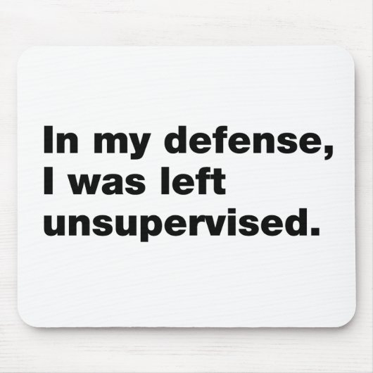 In mijn verdediging was ik ongecontroleerd gebleve muismat (Voorkant)