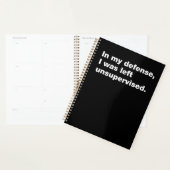 In mijn verdediging was ik ongecontroleerd gebleve planner (Display)