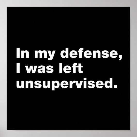 In mijn verdediging was ik ongecontroleerd gebleve poster (Voorkant)