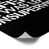 In mijn verdediging was ik ongecontroleerd voor Fu Poster (Hoek)