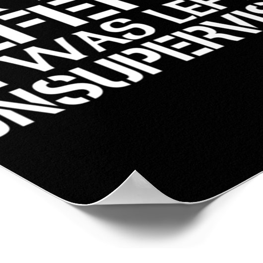 In mijn verdediging was ik ongecontroleerd voor Fu Poster (Hoek)