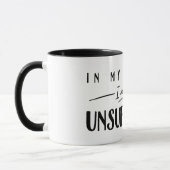 In mijn verdediging was ik ongecontroleerde Typogr Mok (Links)