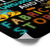 In mijn verdediging was ik zonder toezicht naaigar poster (Hoek)