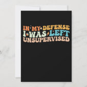 In mijn verdediging werd ik ongecontroleerd gelate kaart (Voorkant)