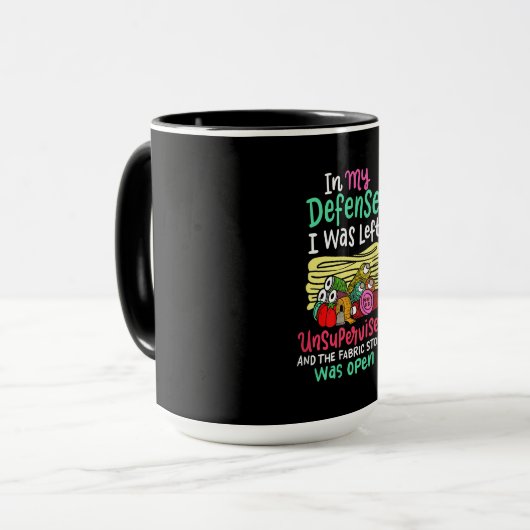 In mijn verdediging werd ik ongecontroleerd gelate mok (Voorkant links)