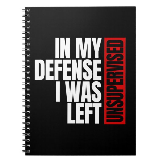 In mijn verdediging werd ik ongecontroleerd gelate notitieboek (Voorkant)