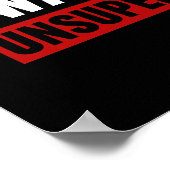 In mijn verdediging werd ik ongecontroleerd gelate poster (Hoek)