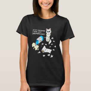 In mijn verdediging werd ik ongecontroleerd gelate t-shirt