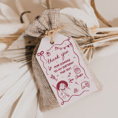 In mijn verjaardag Era Retro Verjaardag Cadeaulabel