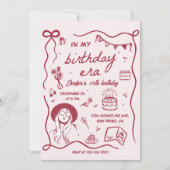 In mijn verjaardag Era Retro Verjaardag Kaart (Voorkant)