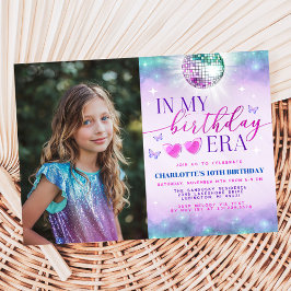 In Mijn Verjaardag Tijdperk Foto Uitnodigen - Tien Kaart