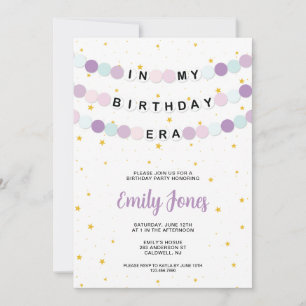 In mijn verjaardag tijdperk verjaardagsfeest kaart