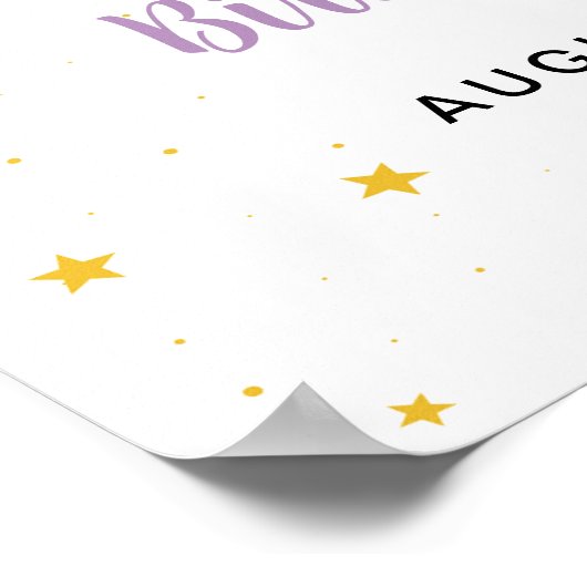 In mijn verjaardag tijdperk verjaardagsfeest welko poster (Hoek)